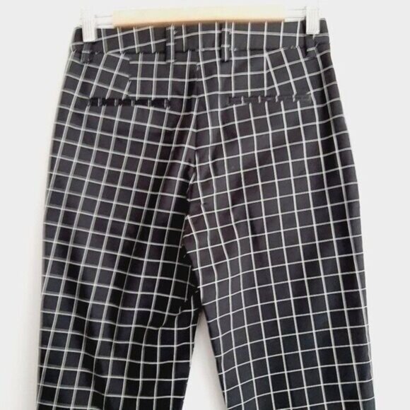 SHOJO | Crop Pants Neutral Window Pane Check Pattern Sz S - Picture 6 of 10